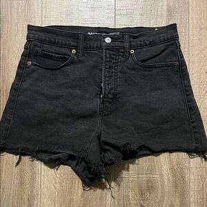 Old Navy Women's Dark Denim Jean Shorts Size 8 High rise Denim